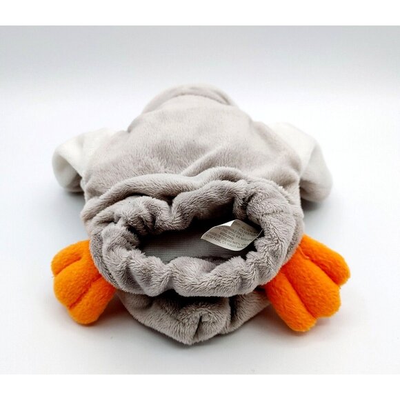 Caltoy Penguin Hand Puppet Glove Plush 10" Gray Stuffed Toy - Picture 4 of 5